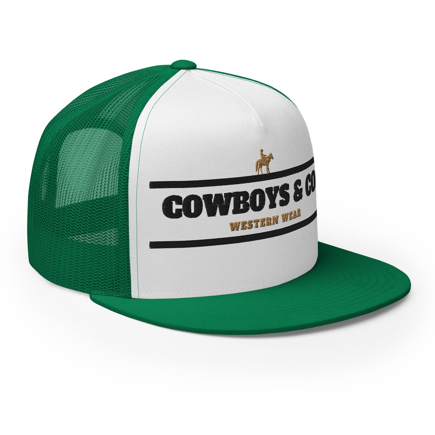 Cowboys & Co. Trucker Cap w/ Tan-Black logo