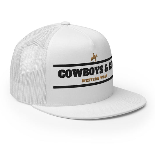 Cowboys & Co. Trucker Cap w/ Tan-Black logo