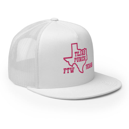 Tejas Punch Trucker Cap V3 Pink